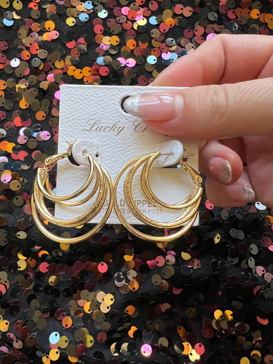 Wasted on You Earrings (Gold)