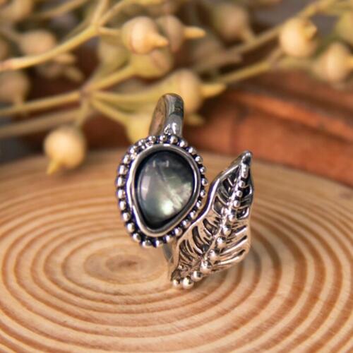 Maggie Moonstone Leaf Ring